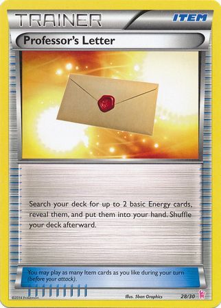 Professor's Letter (28/30) [XY: Trainer Kit - Sylveon] | Jomio and Rueliete's Cards and Comics