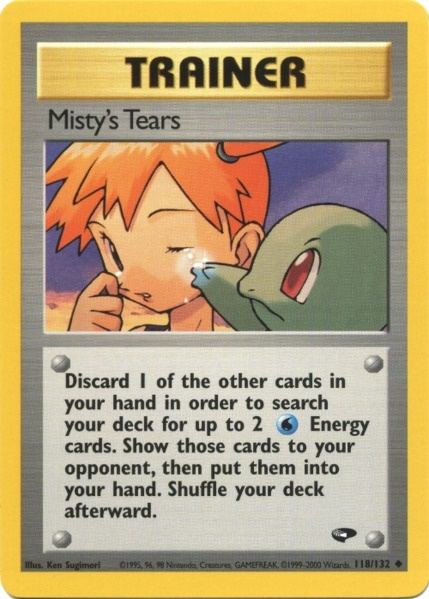 Misty's Tears (118/132) [Gym Challenge Unlimited] | Jomio and Rueliete's Cards and Comics