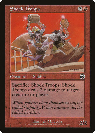 Shock Troops [Mercadian Masques] | Jomio and Rueliete's Cards and Comics