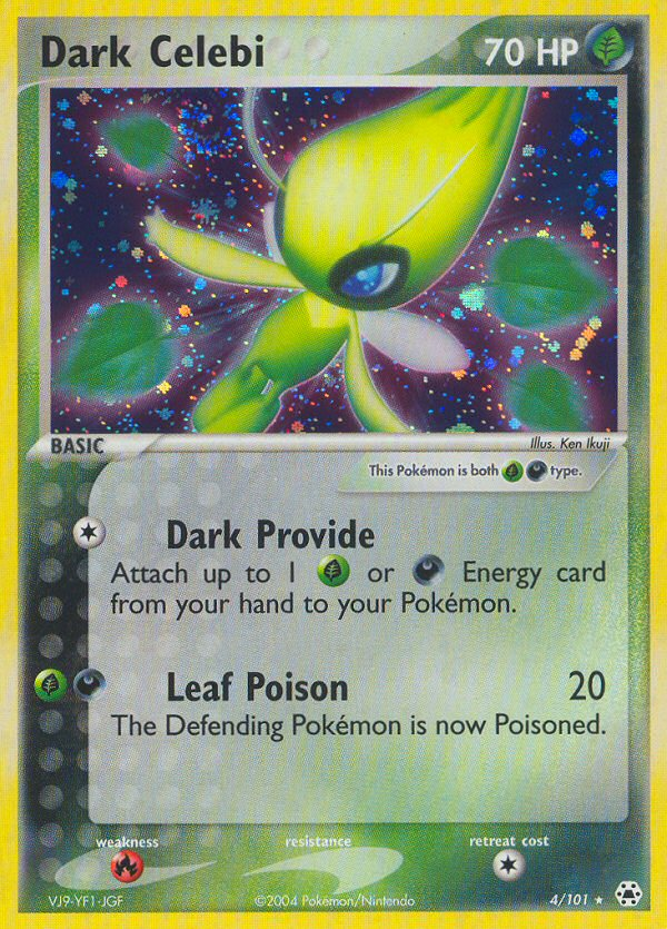 Dark Celebi (4/101) [EX: Hidden Legends] | Jomio and Rueliete's Cards and Comics