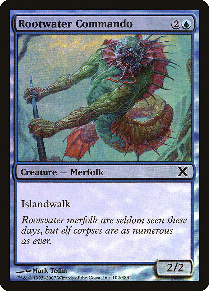 Rootwater Commando (Premium Foil) [Tenth Edition] | Jomio and Rueliete's Cards and Comics