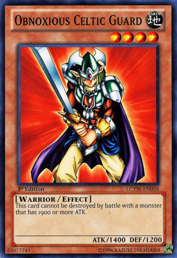 Obnoxious Celtic Guard [LCYW-EN036] Common | Jomio and Rueliete's Cards and Comics