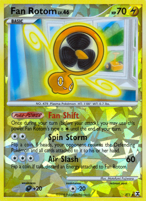 Fan Rotom (RT1) [Platinum: Rising Rivals] | Jomio and Rueliete's Cards and Comics
