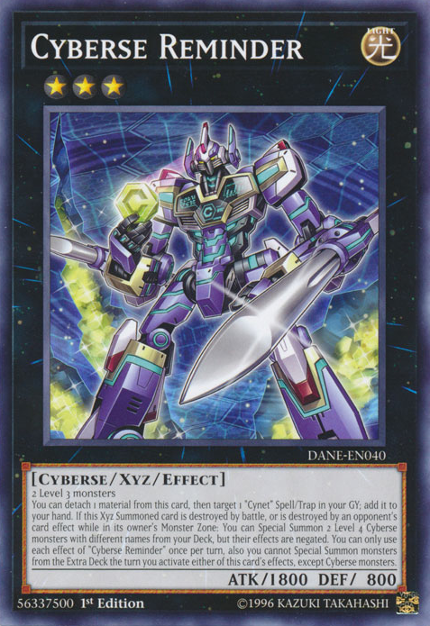 Cyberse Reminder [DANE-EN040] Common | Jomio and Rueliete's Cards and Comics