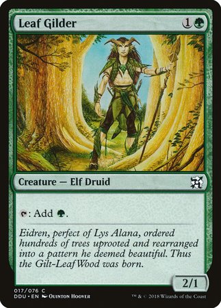 Leaf Gilder [Duel Decks: Elves vs. Inventors] | Jomio and Rueliete's Cards and Comics