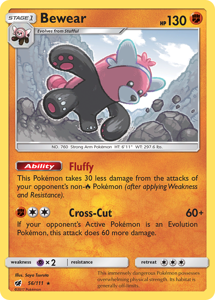 Bewear (56/111) [Sun & Moon: Crimson Invasion] | Jomio and Rueliete's Cards and Comics