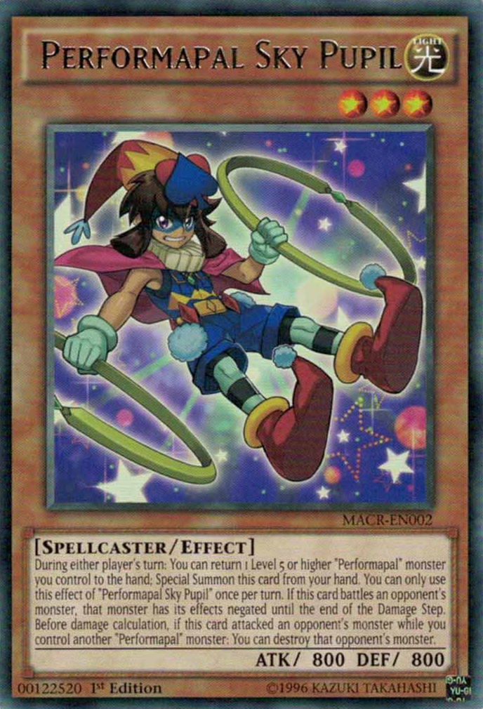 Performapal Sky Pupil [MACR-EN002] Rare | Jomio and Rueliete's Cards and Comics
