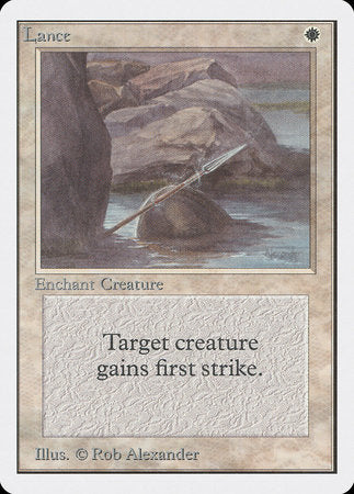Lance [Unlimited Edition] | Jomio and Rueliete's Cards and Comics