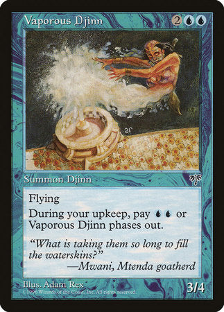 Vaporous Djinn [Mirage] | Jomio and Rueliete's Cards and Comics