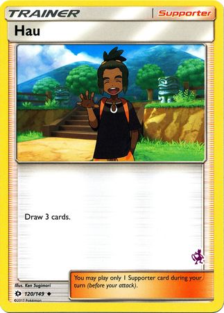 Hau (120/149) (Mewtwo Deck) [Battle Academy 2020] | Jomio and Rueliete's Cards and Comics