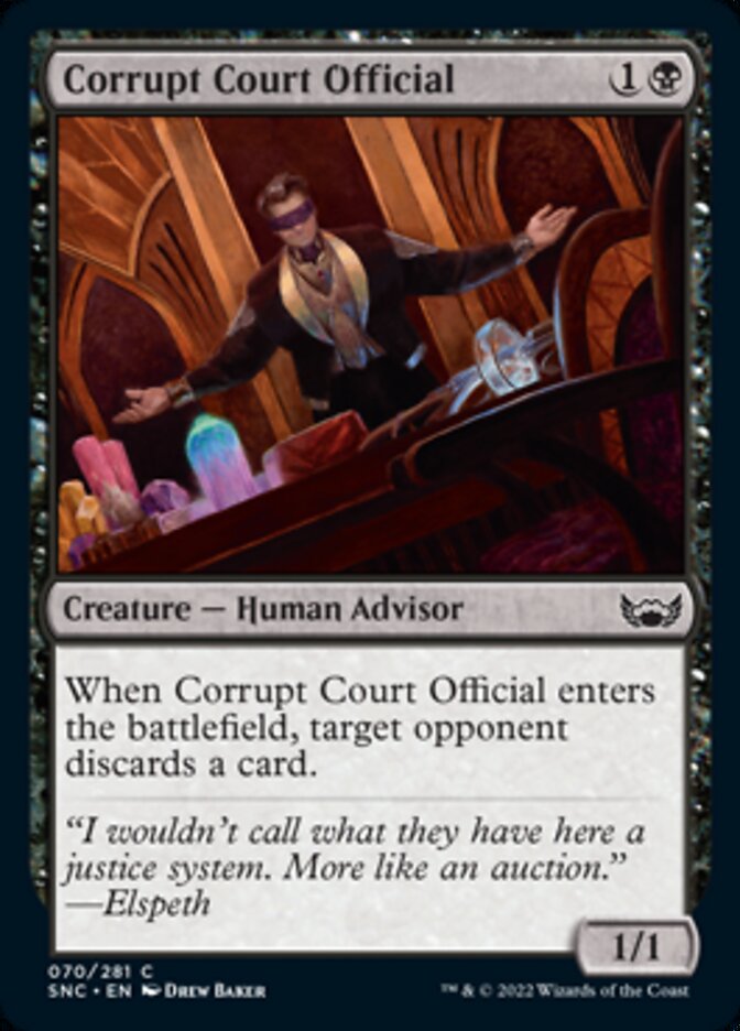 Corrupt Court Official [Streets of New Capenna] | Jomio and Rueliete's Cards and Comics