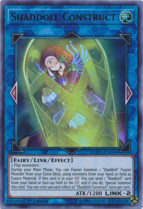 Shaddoll Construct [DUPO-EN094] Ultra Rare | Jomio and Rueliete's Cards and Comics