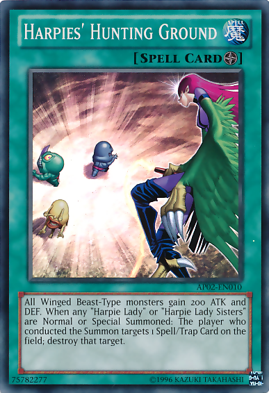 Harpies' Hunting Ground [AP02-EN010] Super Rare | Jomio and Rueliete's Cards and Comics
