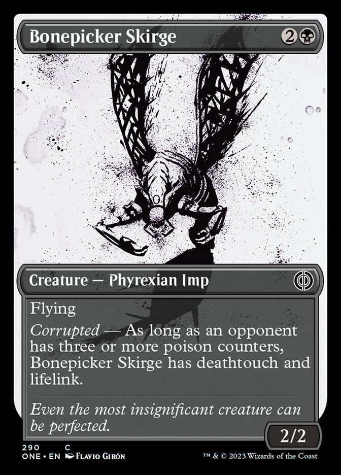 Bonepicker Skirge (Showcase Ichor) [Phyrexia: All Will Be One] | Jomio and Rueliete's Cards and Comics