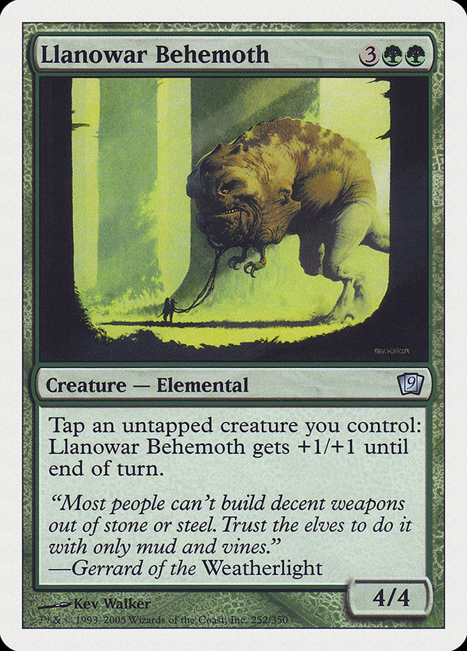 Llanowar Behemoth [Ninth Edition] | Jomio and Rueliete's Cards and Comics