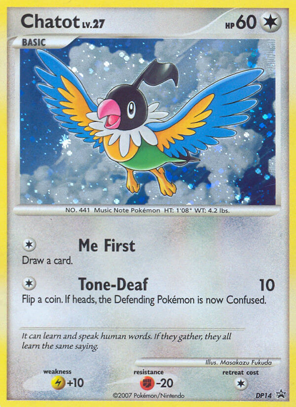Chatot (DP14) [Diamond & Pearl: Black Star Promos] | Jomio and Rueliete's Cards and Comics