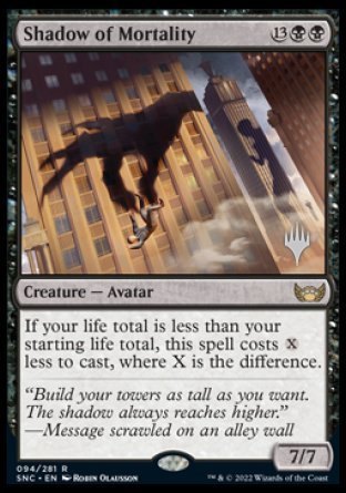 Shadow of Mortality (Promo Pack) [Streets of New Capenna Promos] | Jomio and Rueliete's Cards and Comics