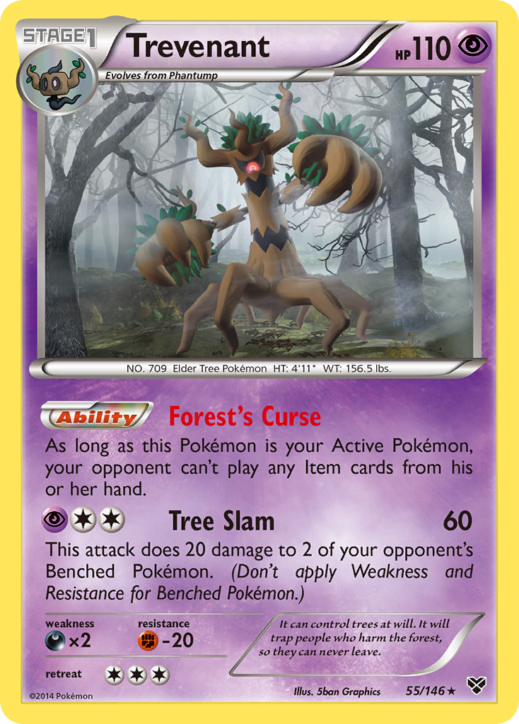 Trevenant (55/146) [XY: Base Set] | Jomio and Rueliete's Cards and Comics