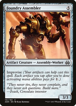 Foundry Assembler [Aether Revolt] | Jomio and Rueliete's Cards and Comics