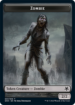 Zombie // Human Soldier Double-Sided Token [Game Night: Free-for-All Tokens] | Jomio and Rueliete's Cards and Comics