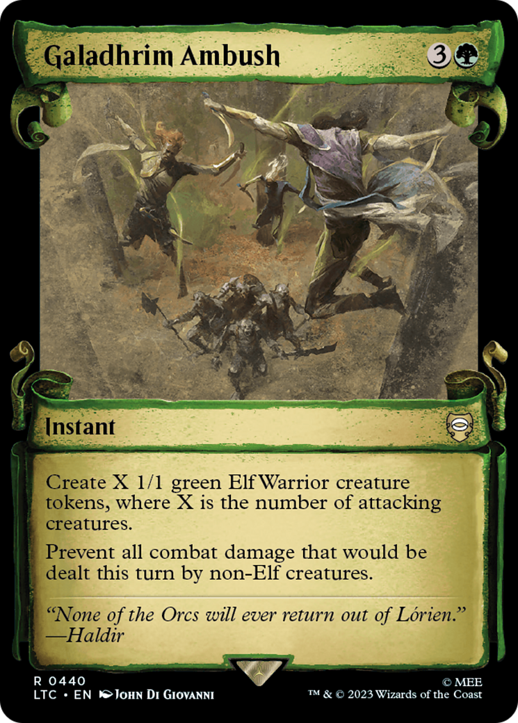 Galadhrim Ambush [The Lord of the Rings: Tales of Middle-Earth Commander Showcase Scrolls] | Jomio and Rueliete's Cards and Comics