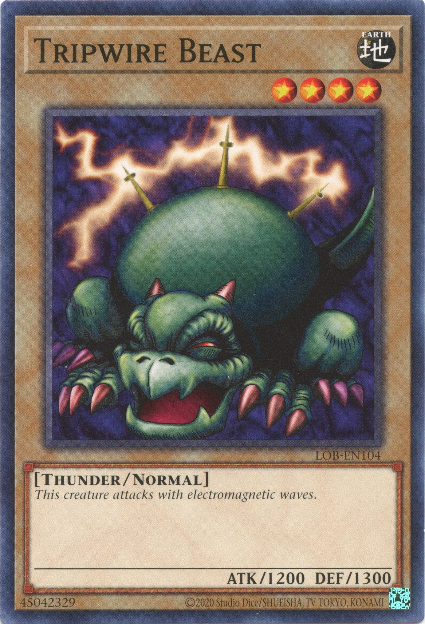 Tripwire Beast (25th Anniversary) [LOB-EN104] Common | Jomio and Rueliete's Cards and Comics