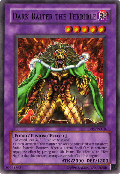 Dark Balter the Terrible [TP6-EN010] Common | Jomio and Rueliete's Cards and Comics