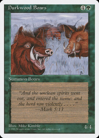 Durkwood Boars [Fourth Edition] | Jomio and Rueliete's Cards and Comics