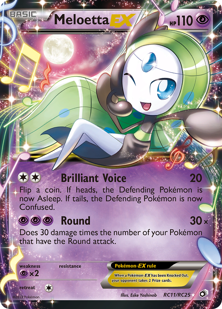 Meloetta EX (RC11/RC25) [Black & White: Legendary Treasures] | Jomio and Rueliete's Cards and Comics