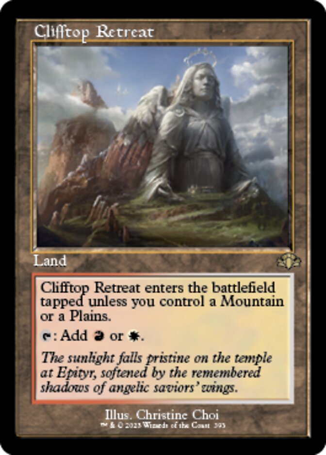 Clifftop Retreat (Retro) [Dominaria Remastered] | Jomio and Rueliete's Cards and Comics
