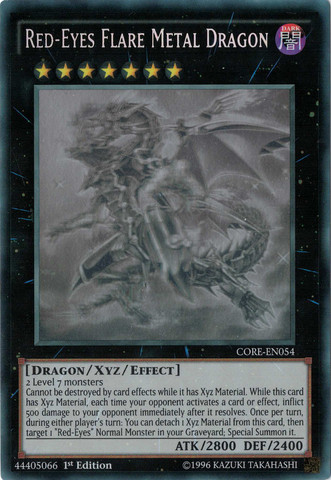 Red-Eyes Flare Metal Dragon (GR) [CORE-EN054] Ghost Rare | Jomio and Rueliete's Cards and Comics