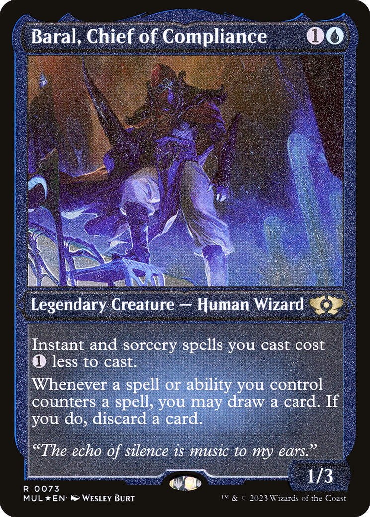 Baral, Chief of Compliance (Foil Etched) [Multiverse Legends] | Jomio and Rueliete's Cards and Comics