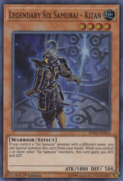 Legendary Six Samurai - Kizan [SPWA-EN010] Super Rare | Jomio and Rueliete's Cards and Comics