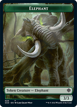 Elephant // Thopter Double-Sided Token [Starter Commander Decks] | Jomio and Rueliete's Cards and Comics