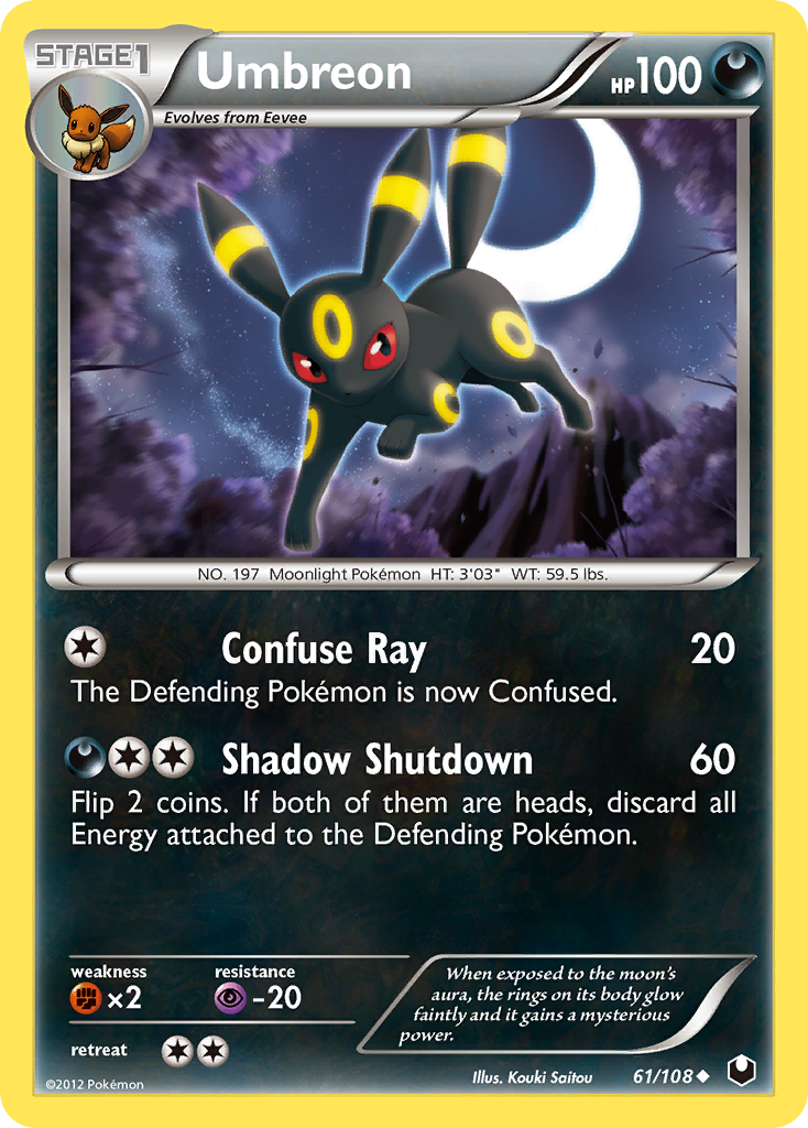 Umbreon (61/108) [Black & White: Dark Explorers] | Jomio and Rueliete's Cards and Comics