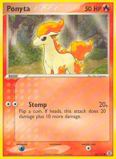Ponyta (76/112) [EX: FireRed & LeafGreen] | Jomio and Rueliete's Cards and Comics