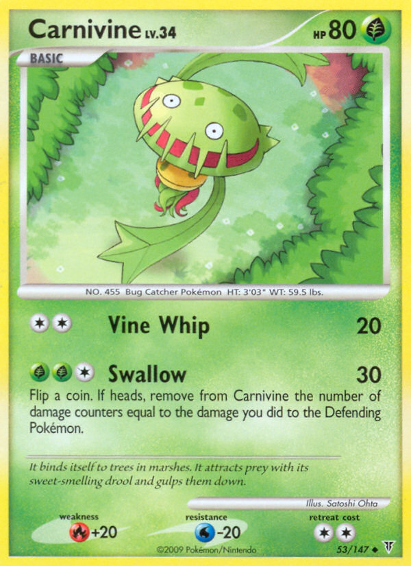 Carnivine (53/147) [Platinum: Supreme Victors] | Jomio and Rueliete's Cards and Comics