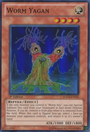 Worm Yagan [HA03-EN055] Super Rare | Jomio and Rueliete's Cards and Comics