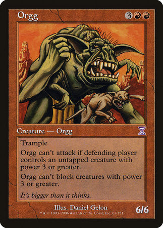 Orgg [Time Spiral Timeshifted] | Jomio and Rueliete's Cards and Comics