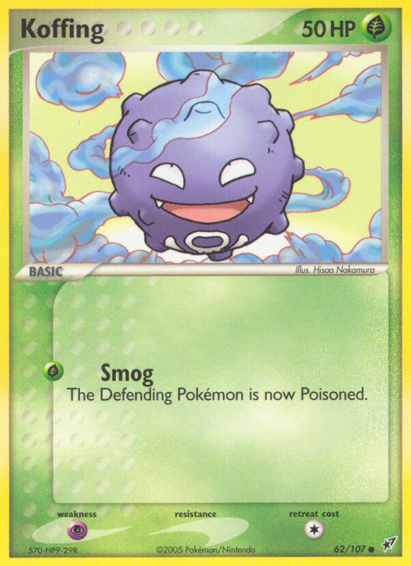 Koffing (62/107) [EX: Deoxys] | Jomio and Rueliete's Cards and Comics