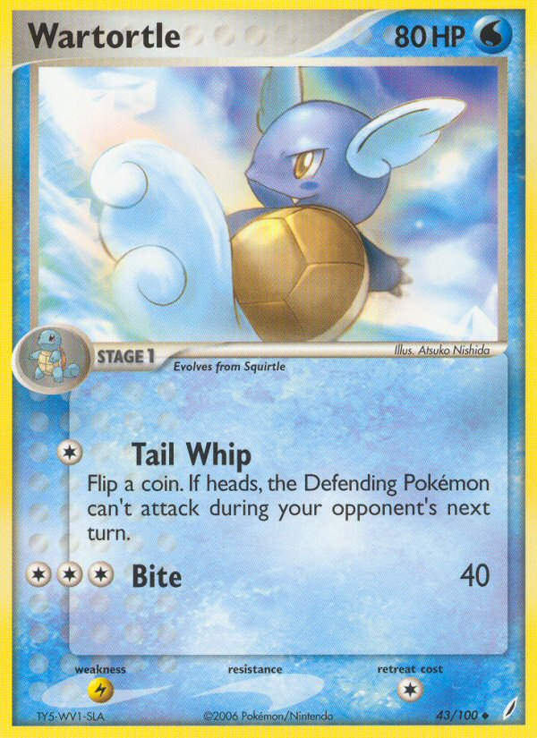 Wartortle (43/100) [EX: Crystal Guardians] | Jomio and Rueliete's Cards and Comics