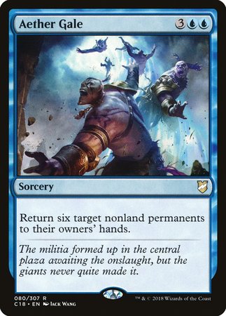 Aether Gale [Commander 2018] | Jomio and Rueliete's Cards and Comics