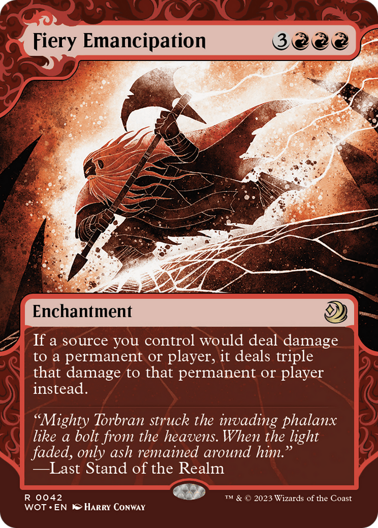 Fiery Emancipation [Wilds of Eldraine: Enchanting Tales] | Jomio and Rueliete's Cards and Comics