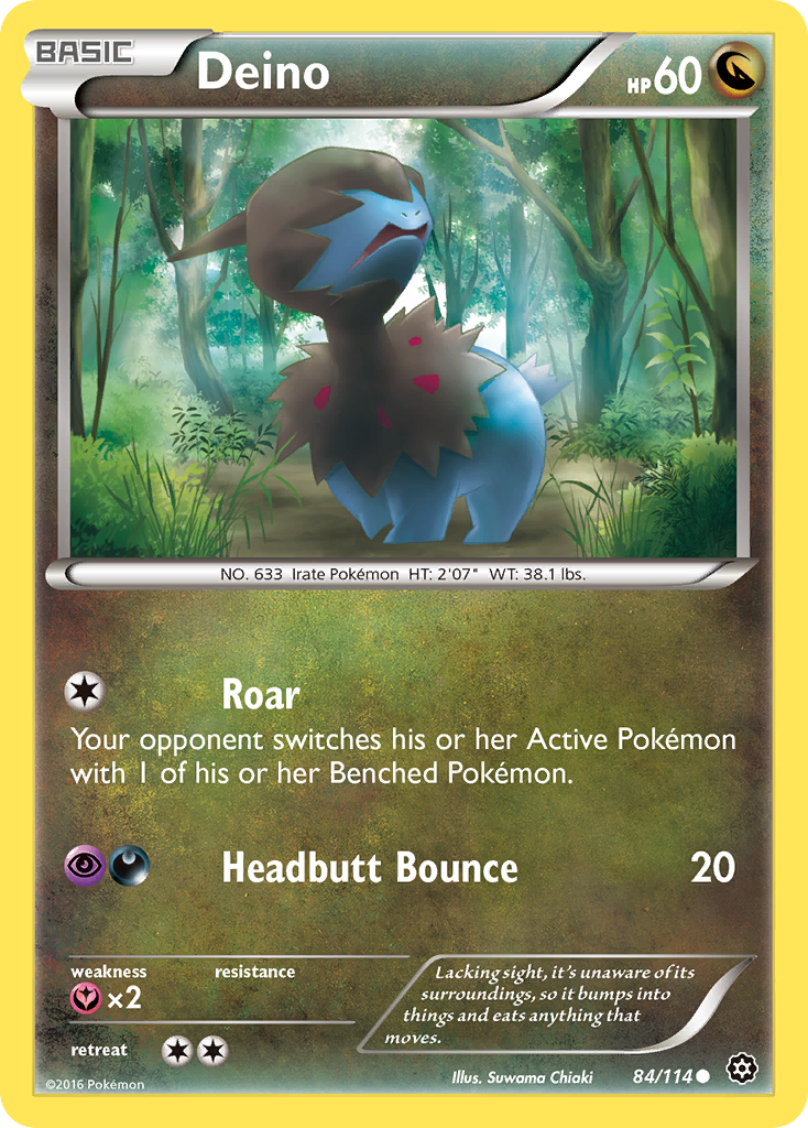Deino (84/114) [XY: Steam Siege] | Jomio and Rueliete's Cards and Comics