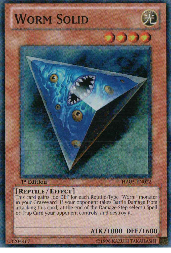 Worm Solid [HA03-EN022] Super Rare | Jomio and Rueliete's Cards and Comics