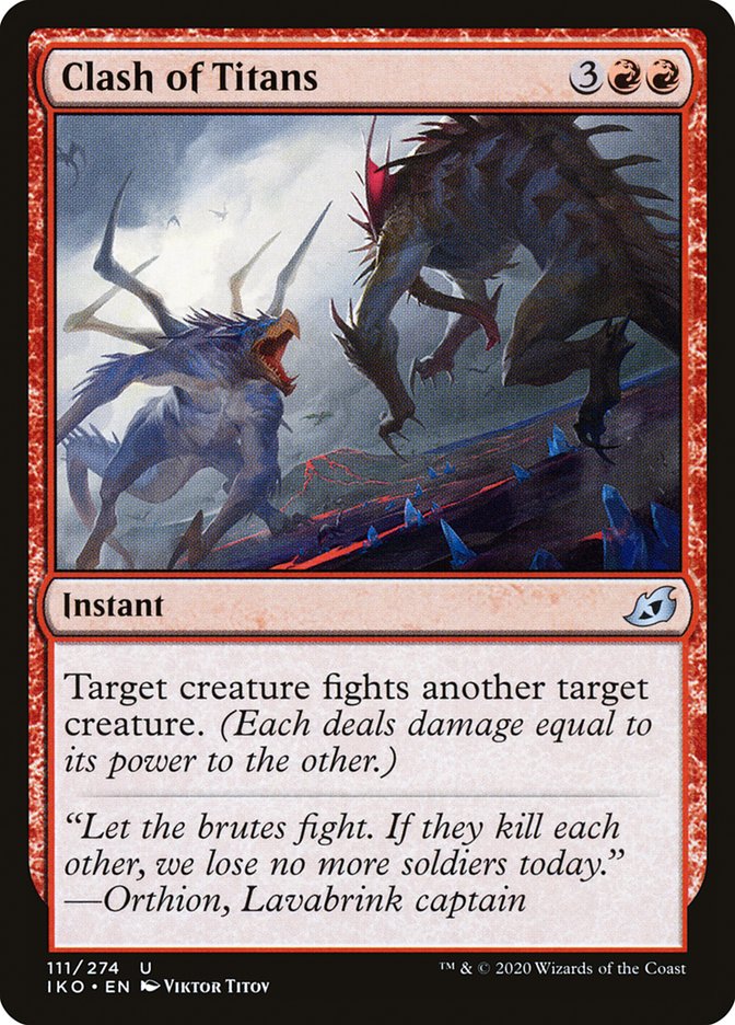 Clash of Titans [Ikoria: Lair of Behemoths] | Jomio and Rueliete's Cards and Comics