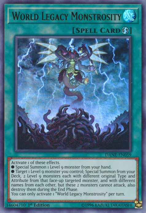 World Legacy Monstrosity [DANE-EN059] Ultra Rare | Jomio and Rueliete's Cards and Comics