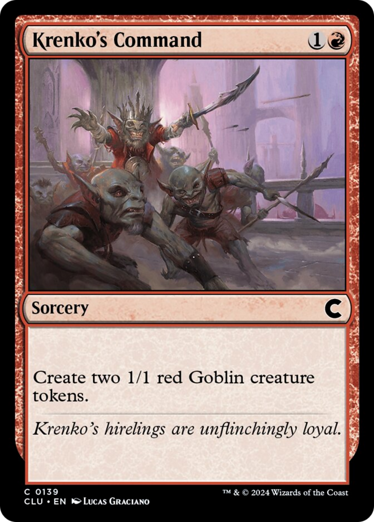 Krenko's Command [Ravnica: Clue Edition] | Jomio and Rueliete's Cards and Comics