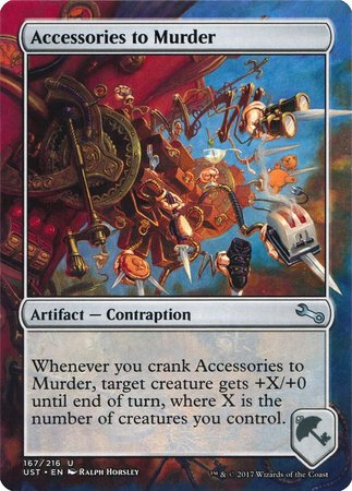 Accessories to Murder [Unstable] | Jomio and Rueliete's Cards and Comics