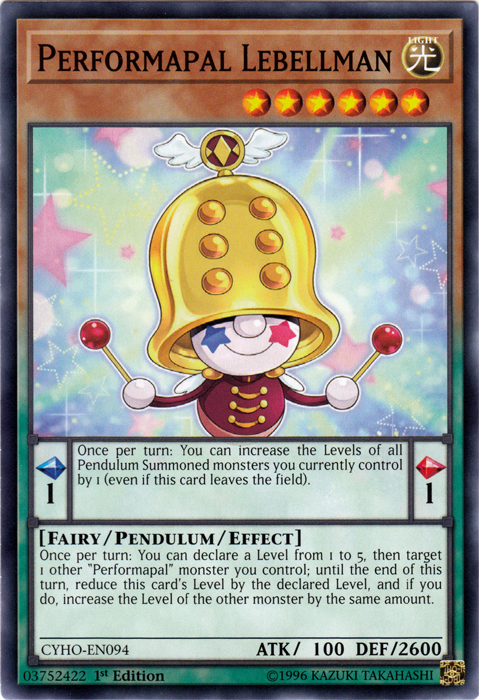 Performapal Lebellman [CYHO-EN094] Common | Jomio and Rueliete's Cards and Comics